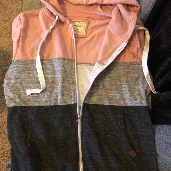 Women’s Jack. Size Small. Doublju Women's 3 Color Block Pocket Zip-Up Hoodie. - Picture 6 of 9